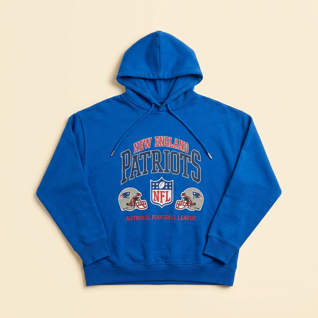 Hoodie bleu Varsity