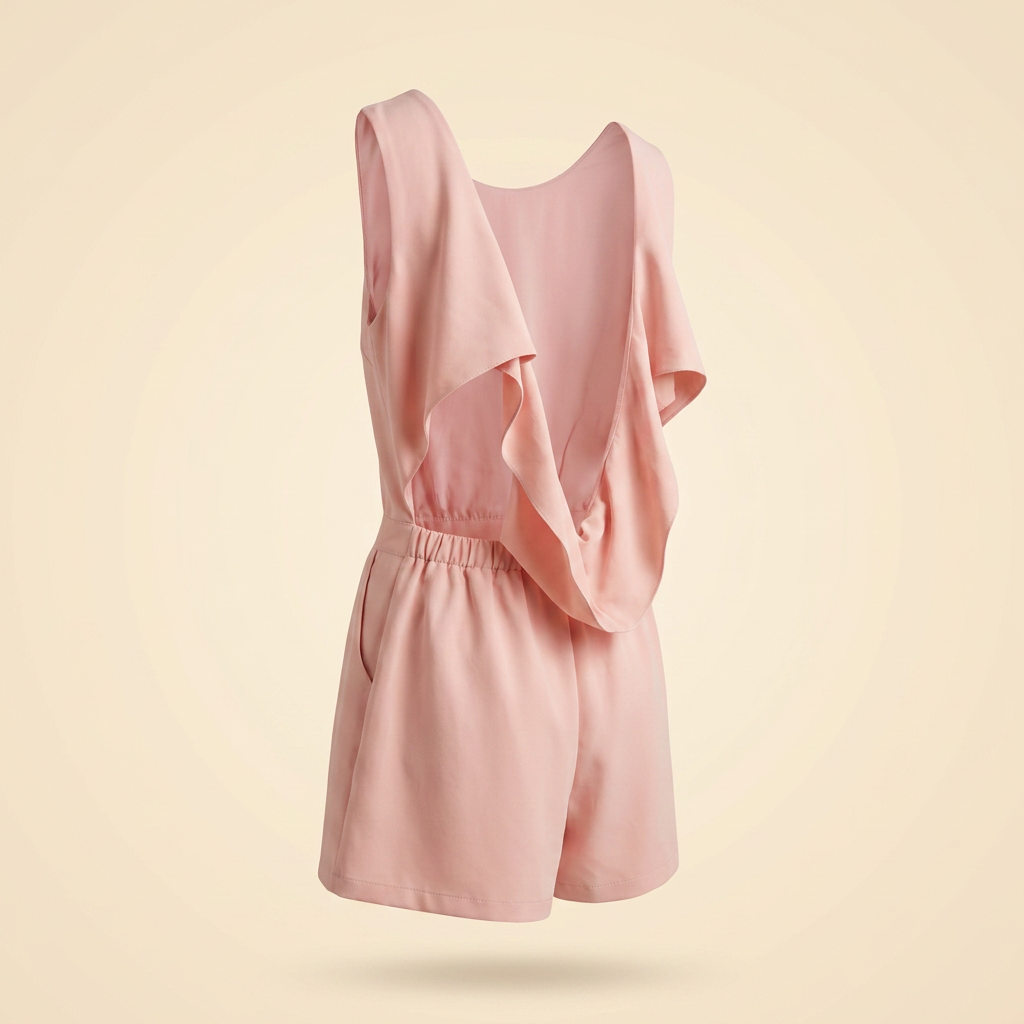 Combishort rose Drapé