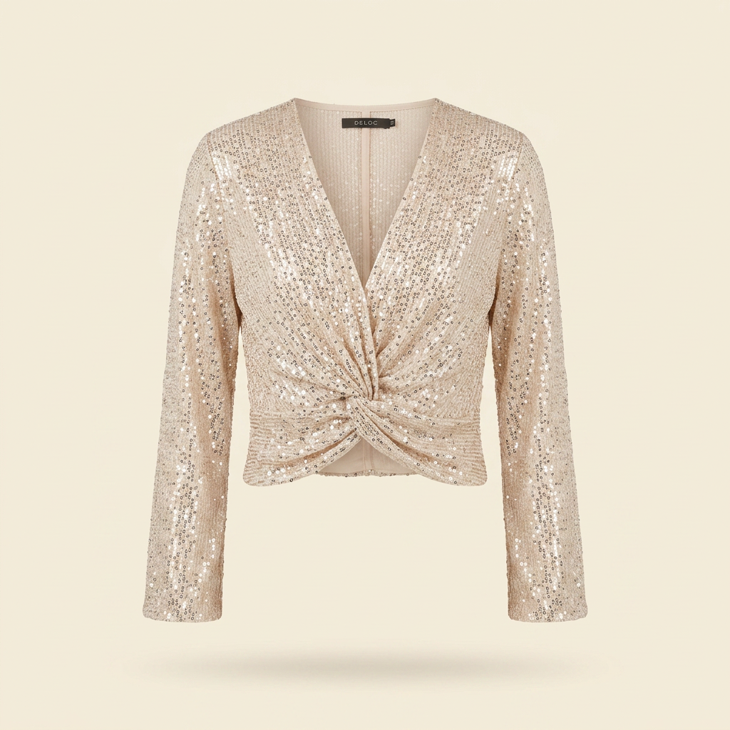 Top sequins Champagne