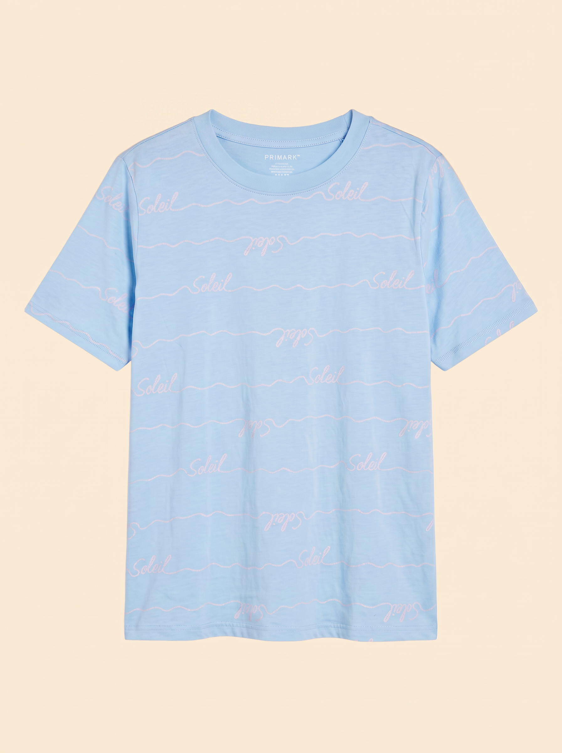 T-shirt bleu Soleil